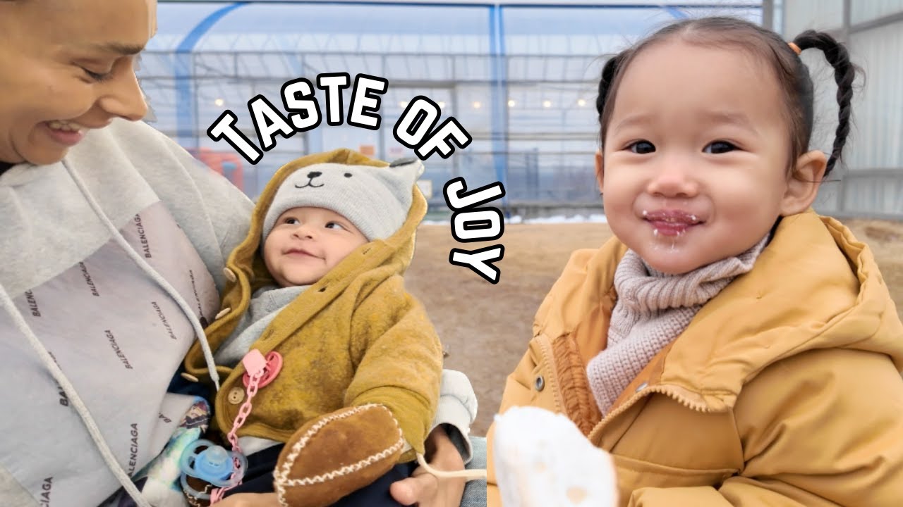 Sweet Farm Adventures: Our 20-Month-Old First-Time Reaction & 4-Month-Old being chilled as ever 🥰