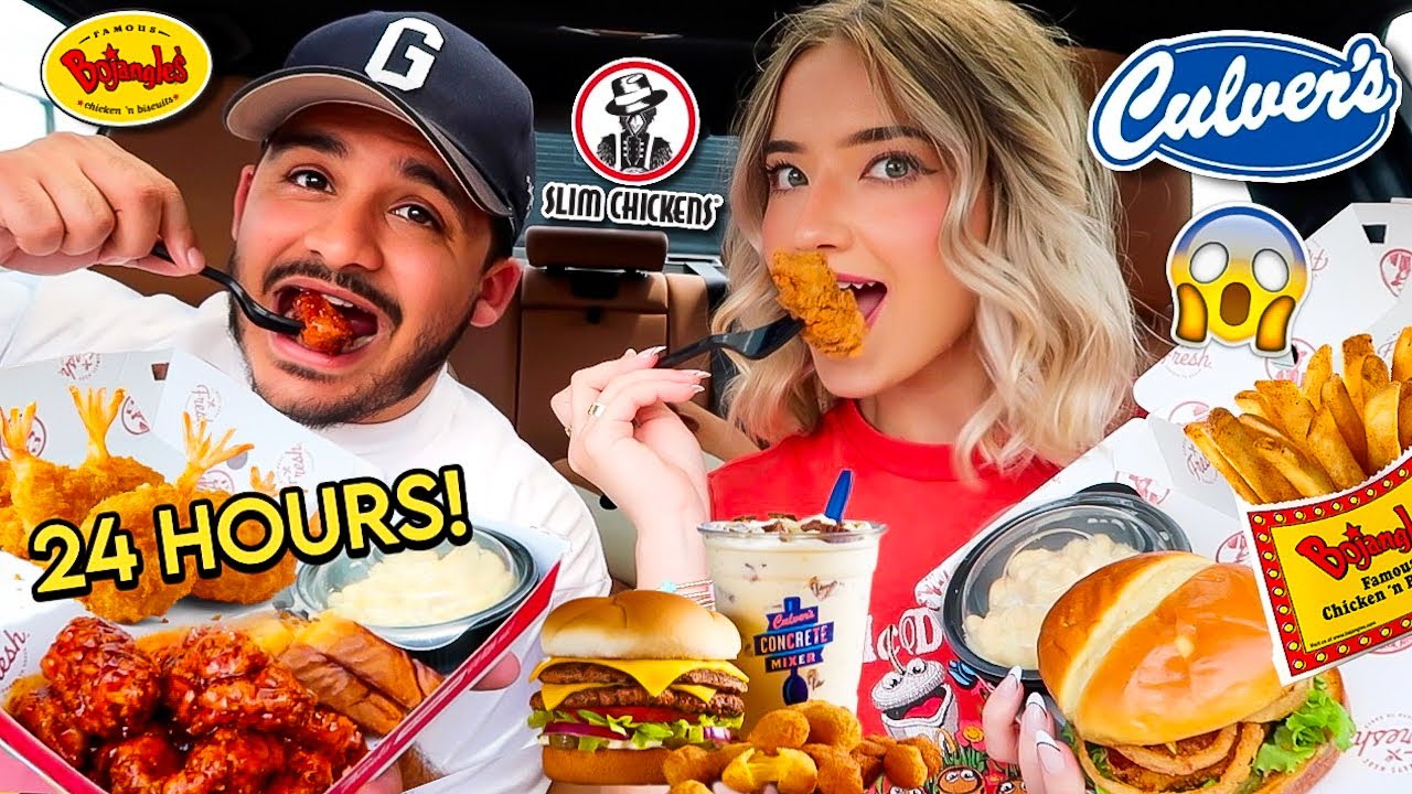 My Fiancé and I CHOSE EACH OTHER'S FAST FOOD ORDERS For 24 HOURS!!