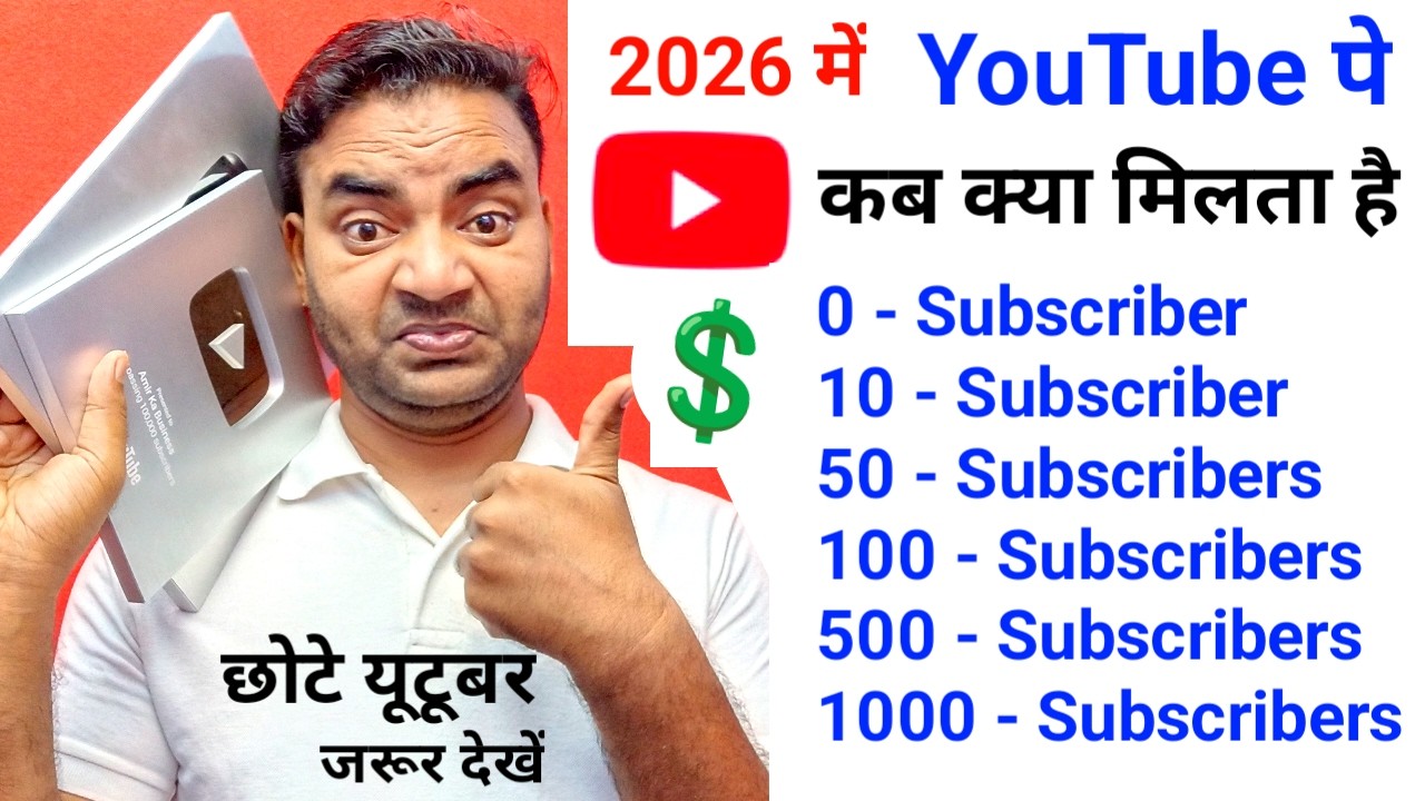 YouTube Apko kab kya deta hai? SUBSCRIBER से क्या होता है | Youtube awards || Mobile wala Youtuber