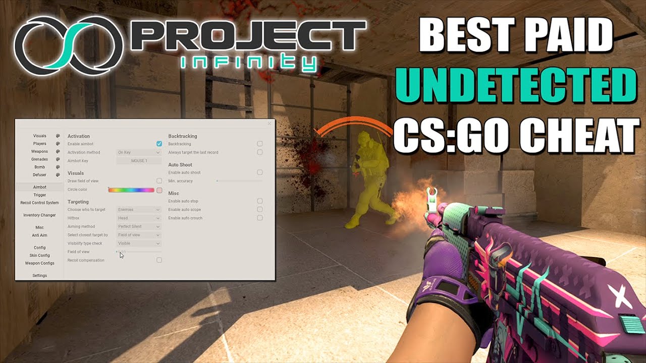 BEST PAID LEGIT UNDETECTED CS:GO CHEAT // PROJECT INFINITY (STILL UNDETECTED / FREE AND PAID)