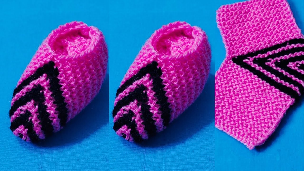 Knitting baby booties💗 knitting baby socks♥ baby booties new design🌺@sdboutique7548 