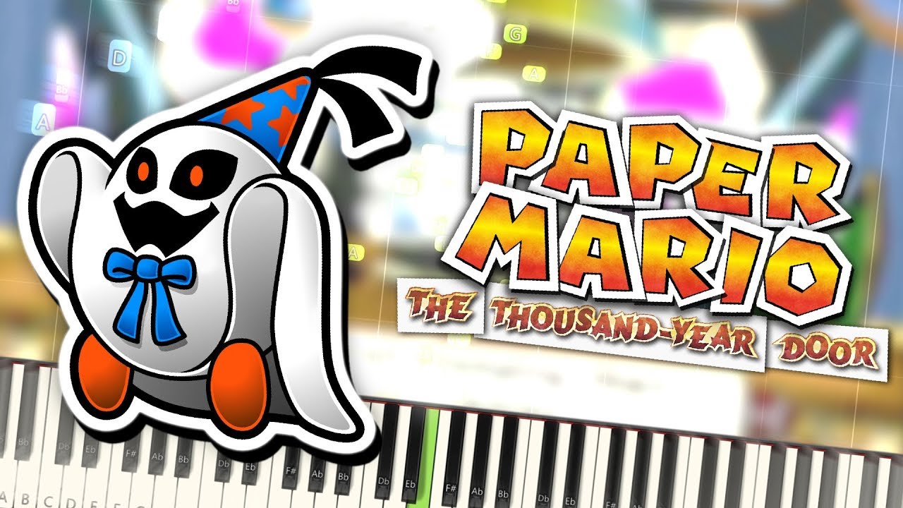 Paper Mario The Thousand Year Door - Doopliss Battle Theme Piano Tutorial Synthesia