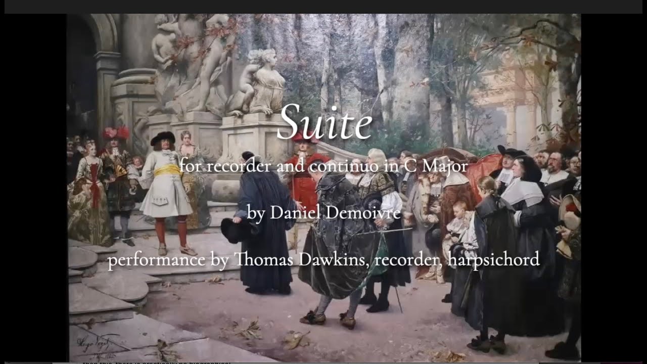 Demoivre: Suite in C for recorder and continuo
