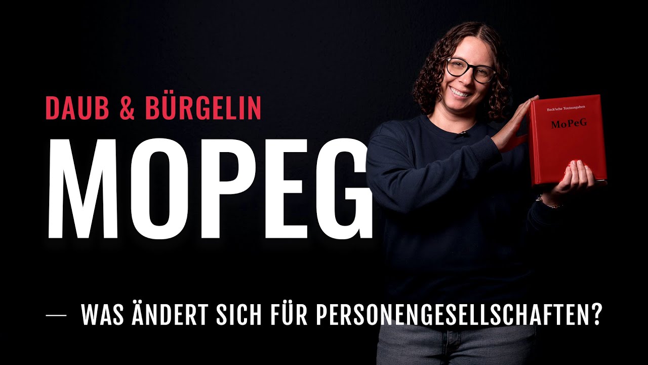 MoPeG - DAS ändert sich für Personengesellschaften ab 2024 | Daub & Bürgelin