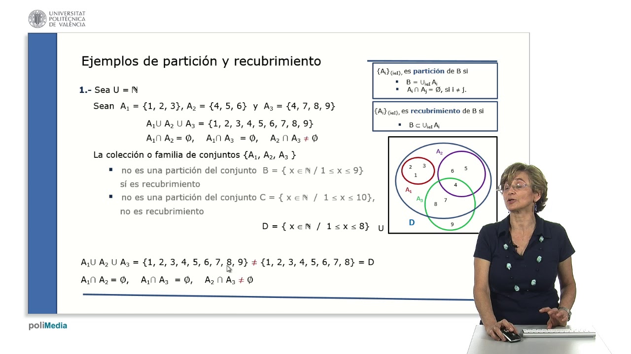 Recubrimiento y partición de un conjunto | 15/22 | UPV
