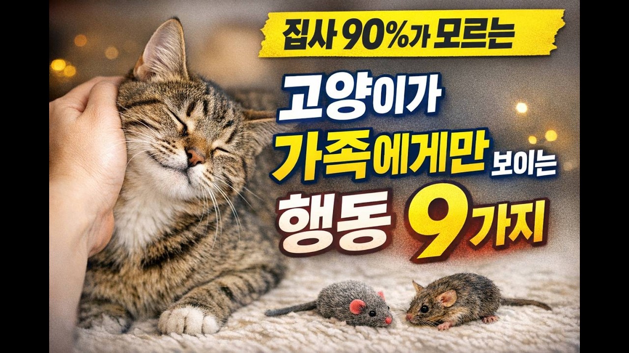“집사 90%가 모르는 고양이가 가족에게만 보이는 행동 9가지”