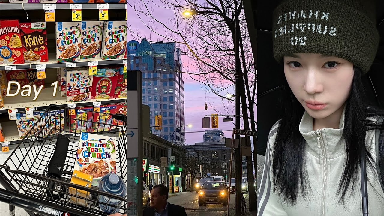 첫날부터 쉽지 않은 밴쿠버.. 장 보기🛒, 영어로 주문😳, 어학원✏️