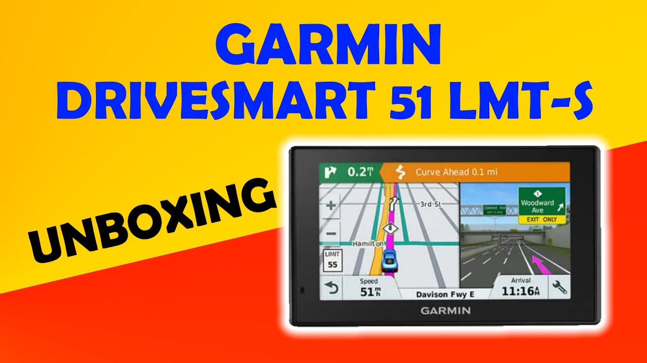 Garmin Drivesmart 51 LMT-S EU Unboxing HD (010-01680-17)