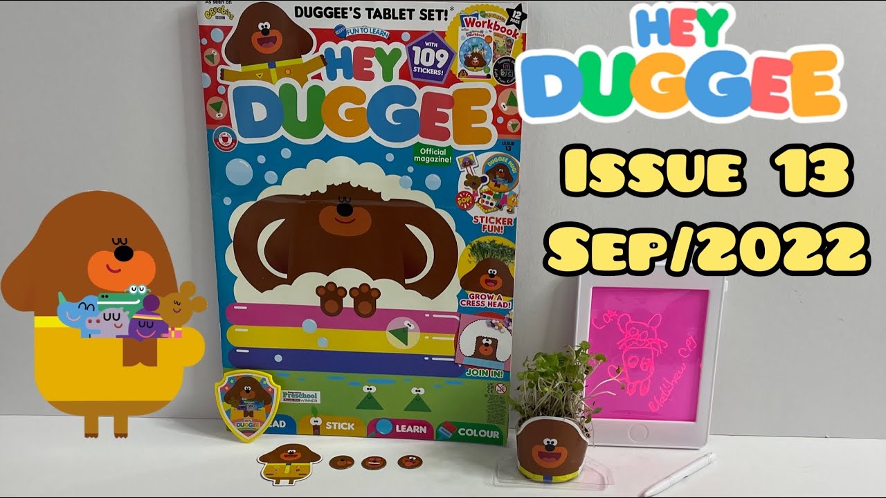 Hey Duggee magazine, issue 13, Sep/2022, with Duggee’s tablet set! 🤗