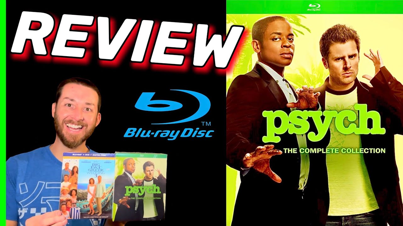 PSYCH Complete Collection TV series Blu Ray Review Image Analysis, Unboxing My Big Fat Greek Wedding