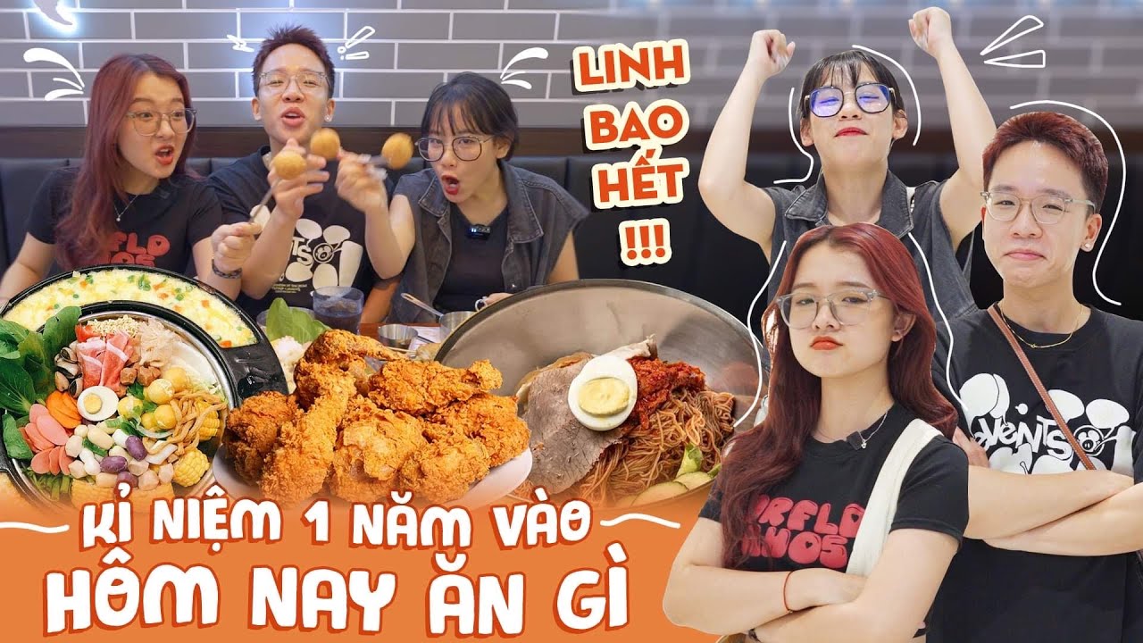 Ăn mừng 1 năm KanHy, Nhi Tăng vào Hnag: Linh Thịt Gà BAO HẾT Buffet Tokbokki !!??
