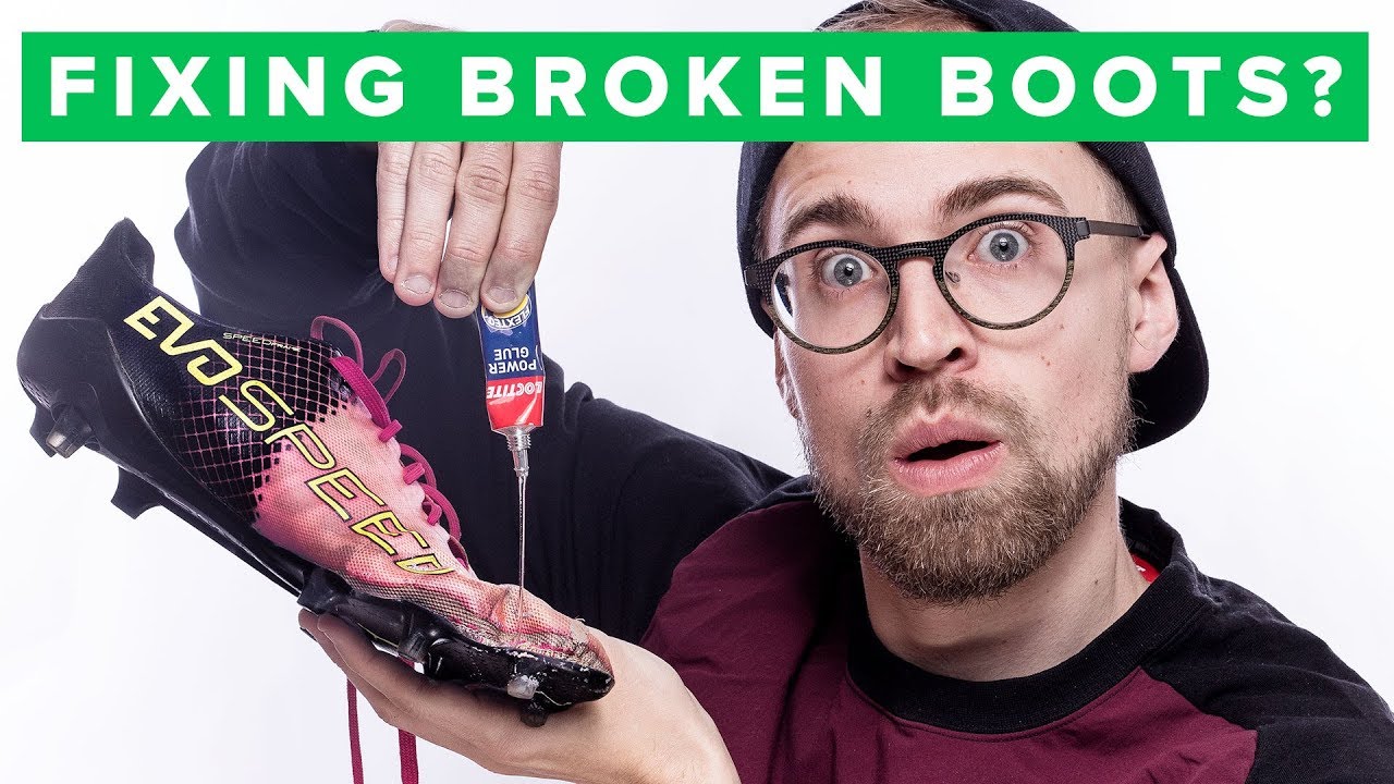 Can you fix and repair a broken football boot?