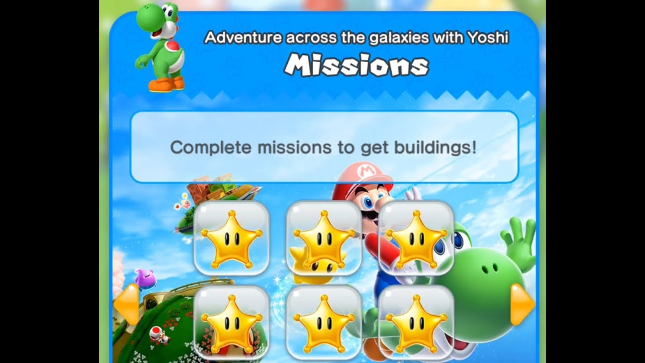 Super Mario Run - Super Mario Galaxy Event (All Yoshi Missions)
