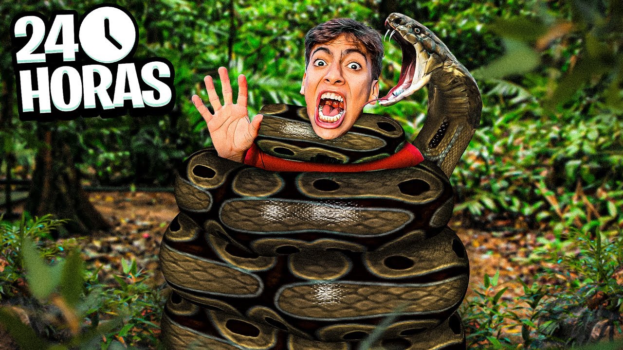SOBREVIVI 24 HORAS COM COBRAS!