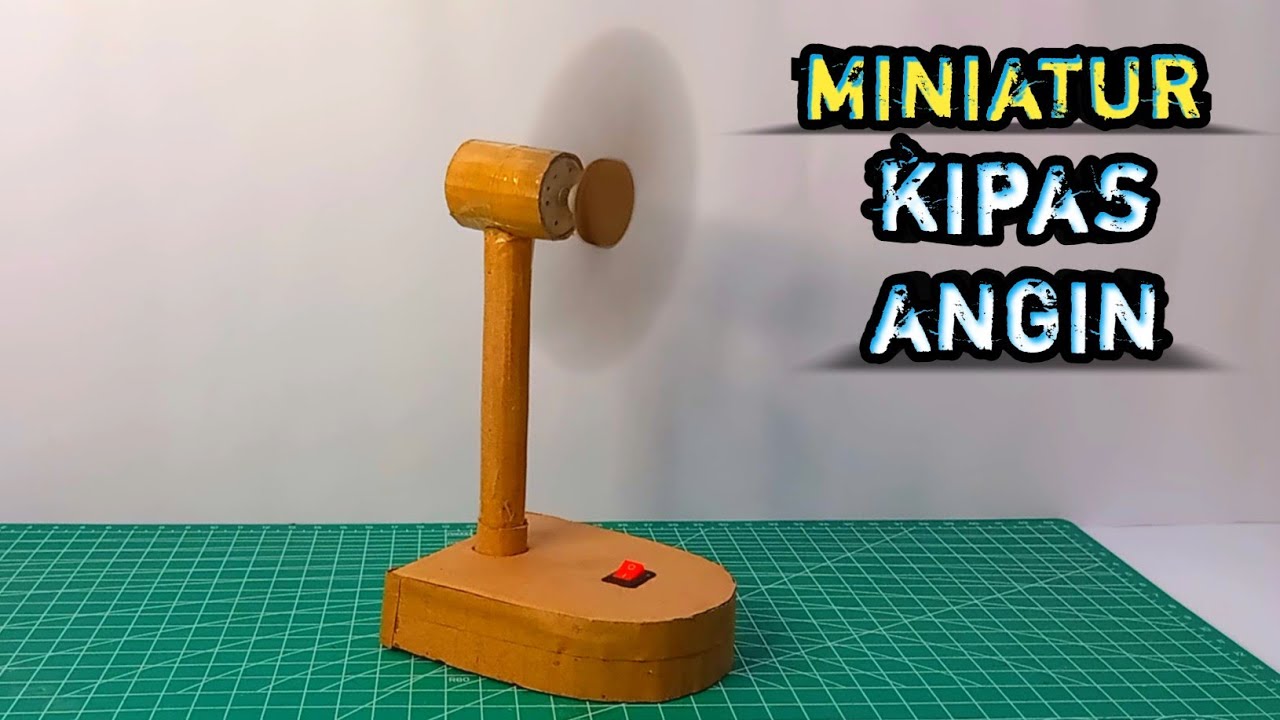 Cara Membuat KIPAS ANGIN MINI Dari kardus || ide kreatif || diy