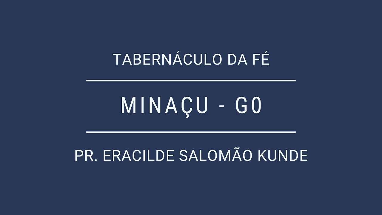 Domingo à Noite | 25.01.2026 | Ev. Wilton Falcão | Minaçu - GO