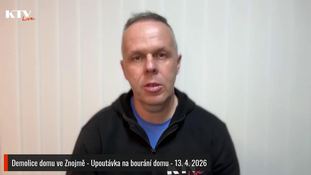 Demolice domu ve Znojmě - Upout&aacute;vka na bour&aacute;n&iacute; domu -  13. 4. 2026