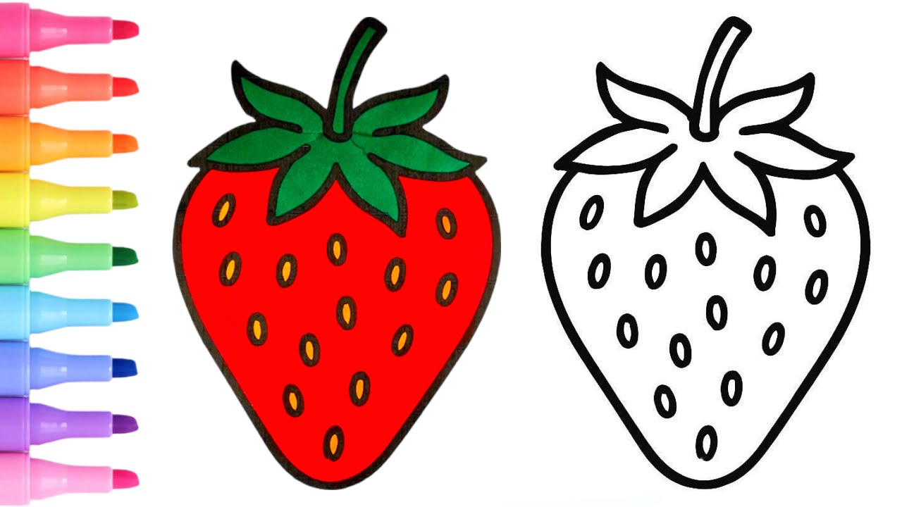 Satisfying coloring | Marker 🍒🍓💋