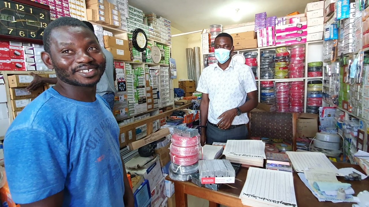 BUILDING IN GHANA || Buying Electrical Cables For Extension || EPISODE 3