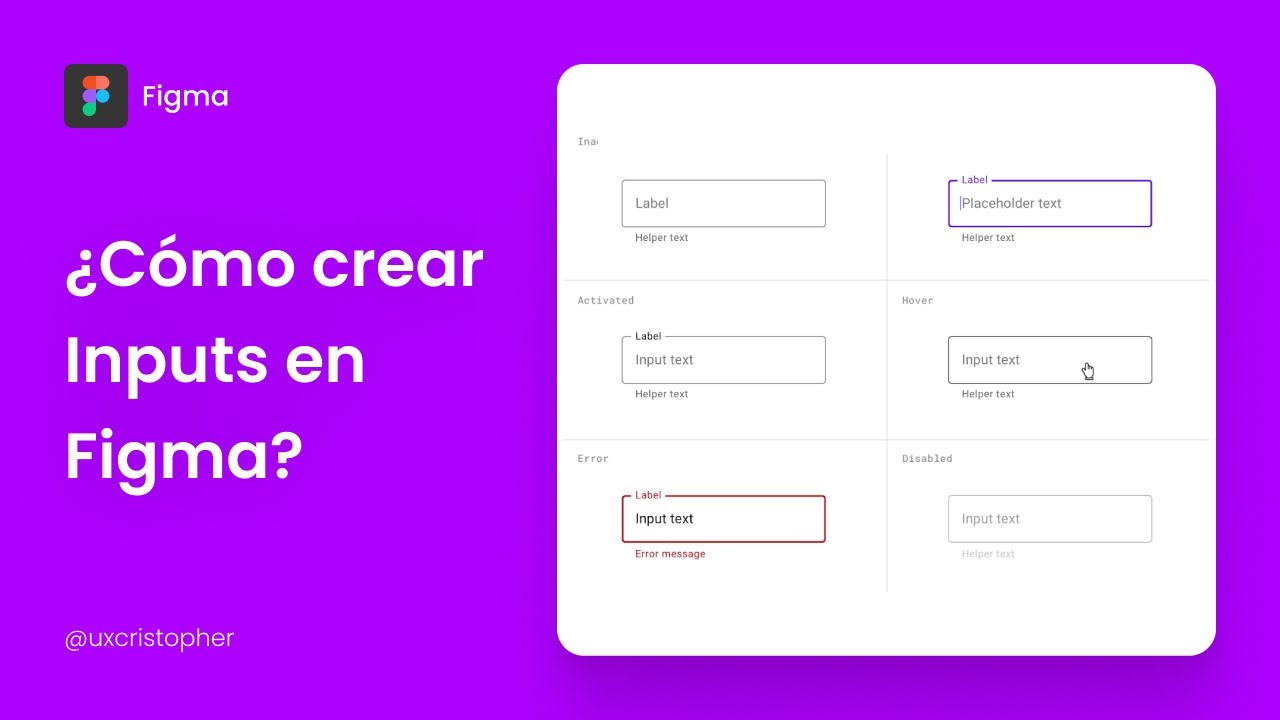 Figma Tutorial - ¿Cómo crear Inputs?