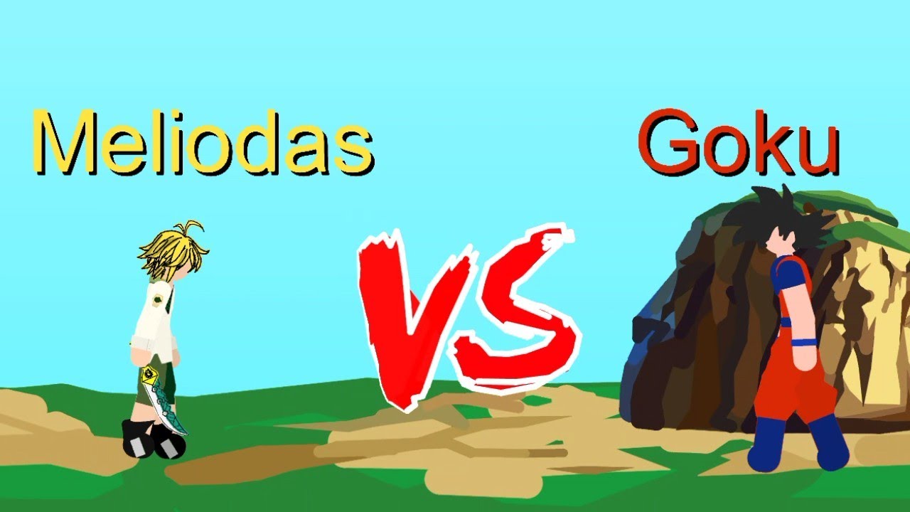 Goku VS Meliodas StickFight ( Sticknodes) deathbattle