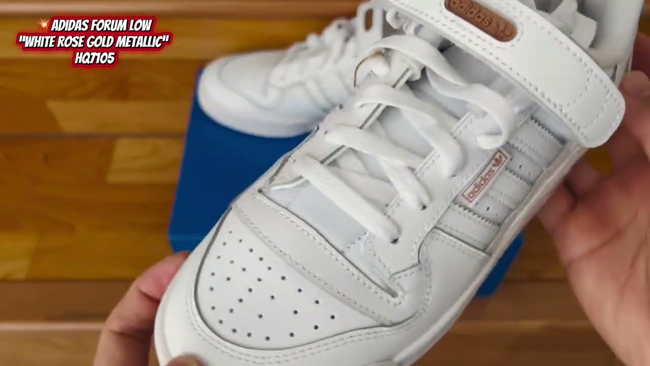 💥Adidas Forum Low “White Rose Gold Metallic” HQ7105 #adidas #shoes #sneakers 