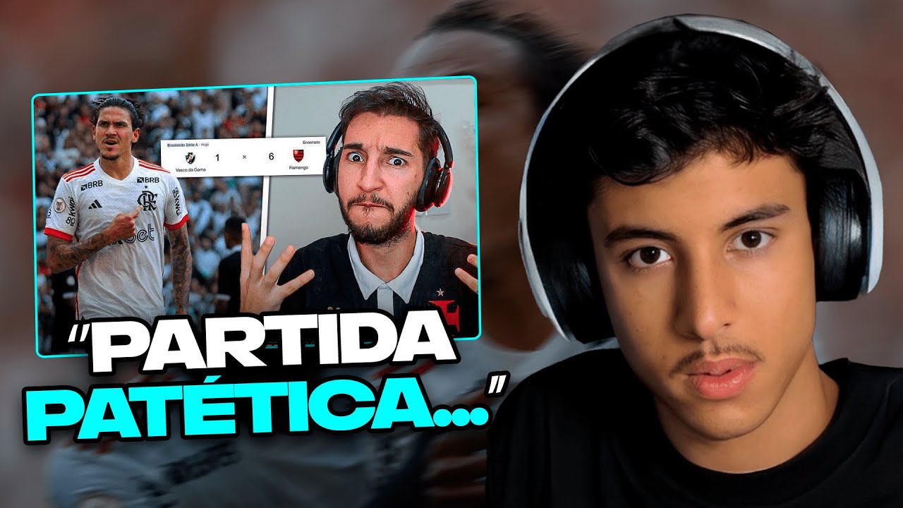 REACT DO RENATINHO: Vasco 1 x 6 Flamengo - VERGONHA, TRISTEZA E RAIVA! | JOZÃO-FUTEBOL