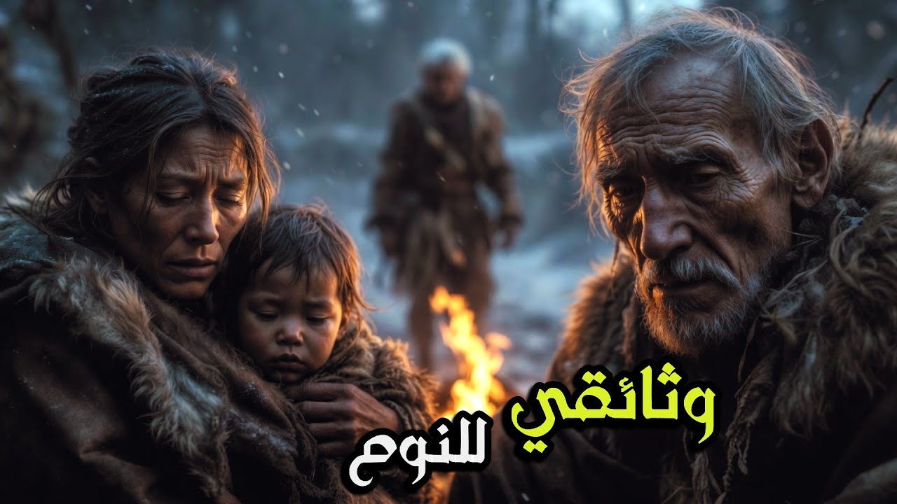 كيف نام الإنسان في ليالي الشتاء القارس قديماً | أسرار النوم | قصة تاريخية ملحمية | صوت المطر