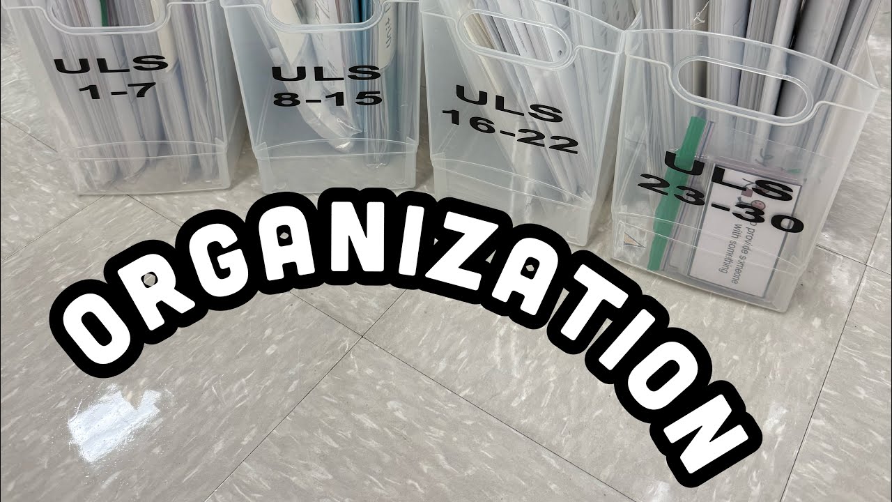 How I Organize the Unique Learning System  ULS