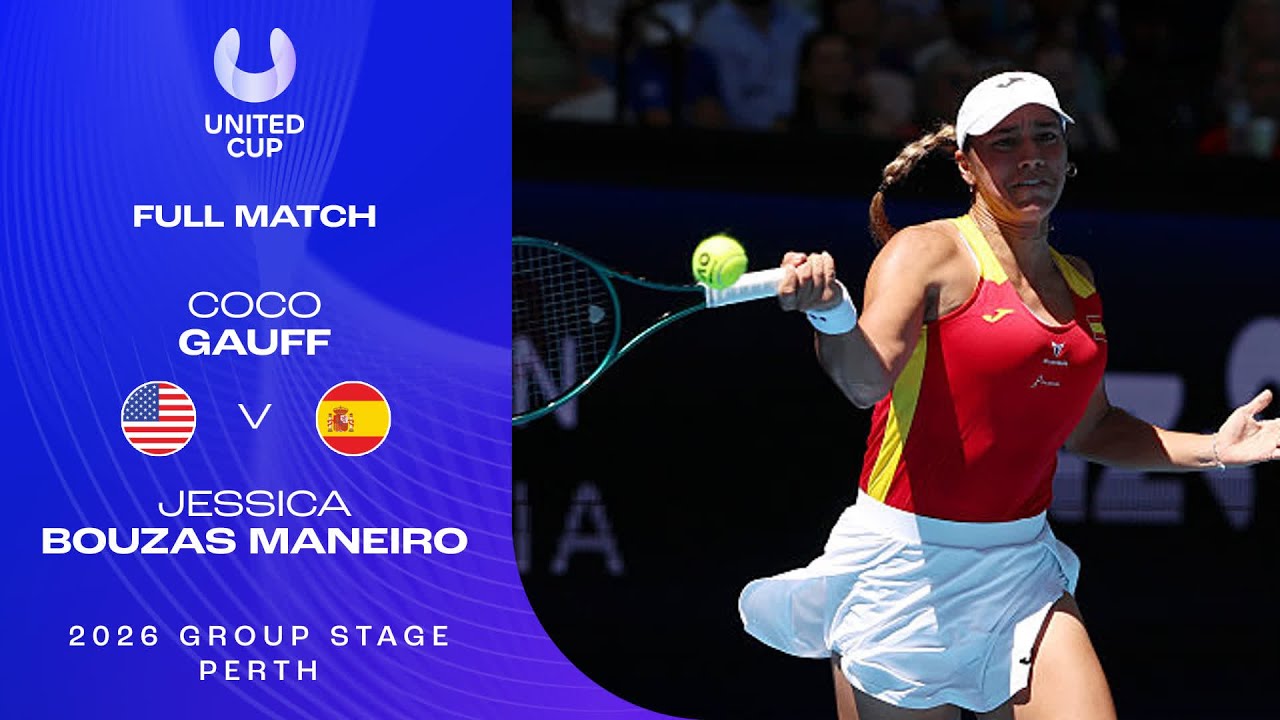 Coco Gauff v Jessica Bouzas Maneiro Full Match | United Cup 2026 Group A