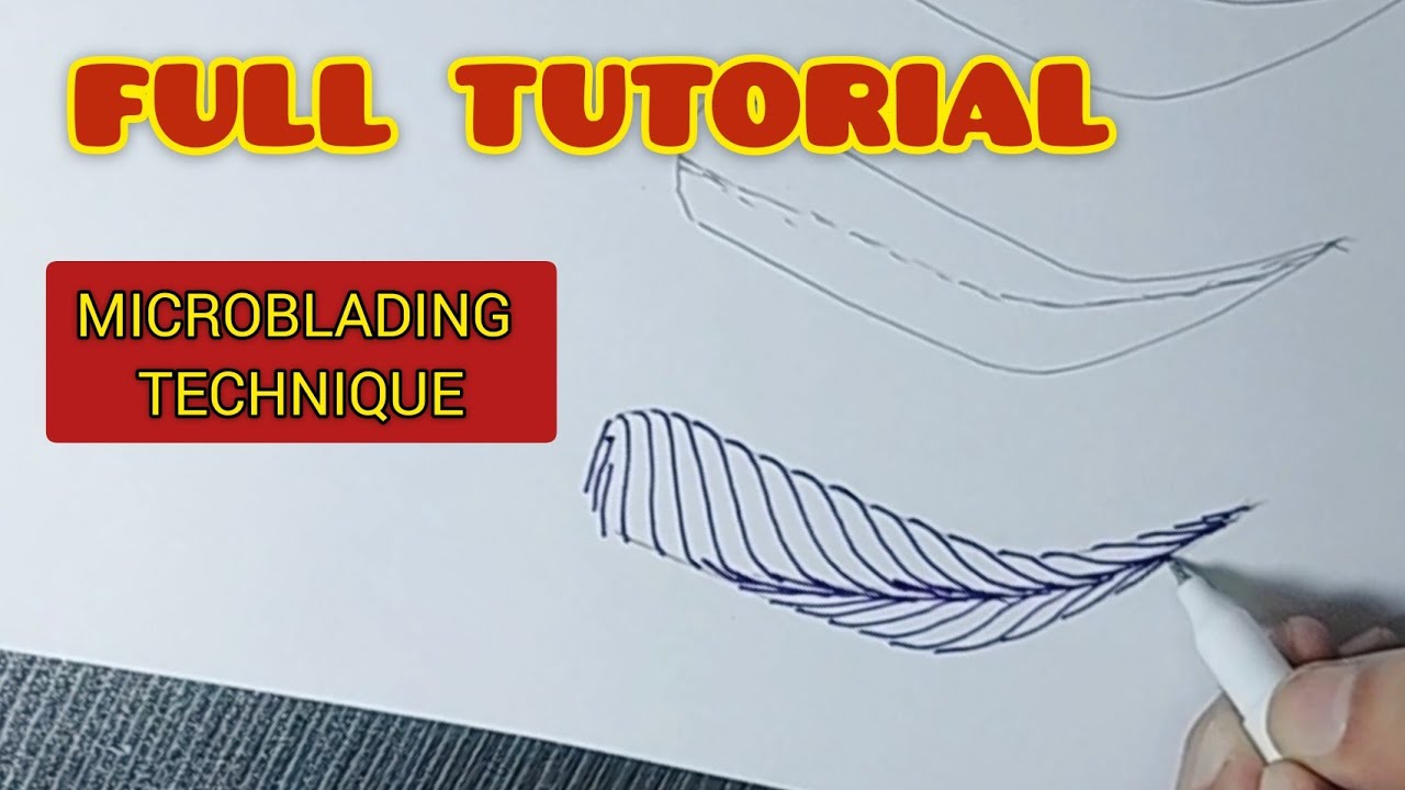 Full Tutorial Tehnik Microblading || How To Do Perfect Microblading Strokes