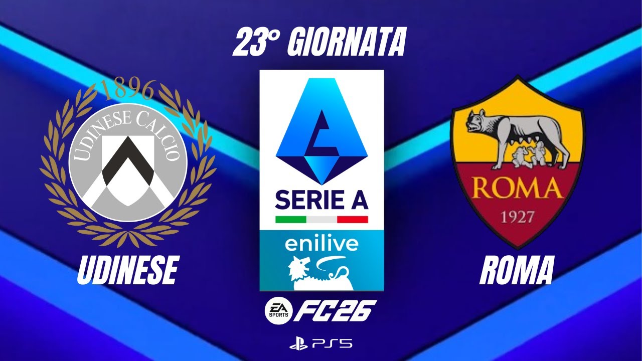 FC 26 - Udinese - Roma | Serie A, Giornata 23° | PS5
