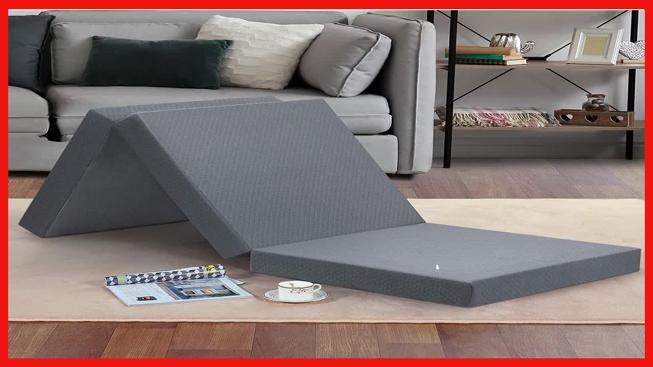 Discover the Comfort and Convenience of the 4-Inch Tri-Folding Memory Foam Topper