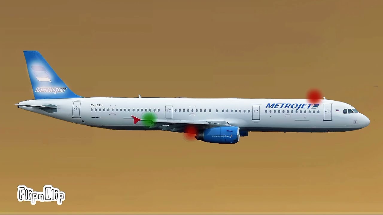 Metrojet flight 9268 Cvr+Animation