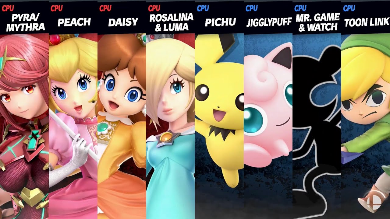 Super Smash Bros. Ultimate - Girls vs Lightweights