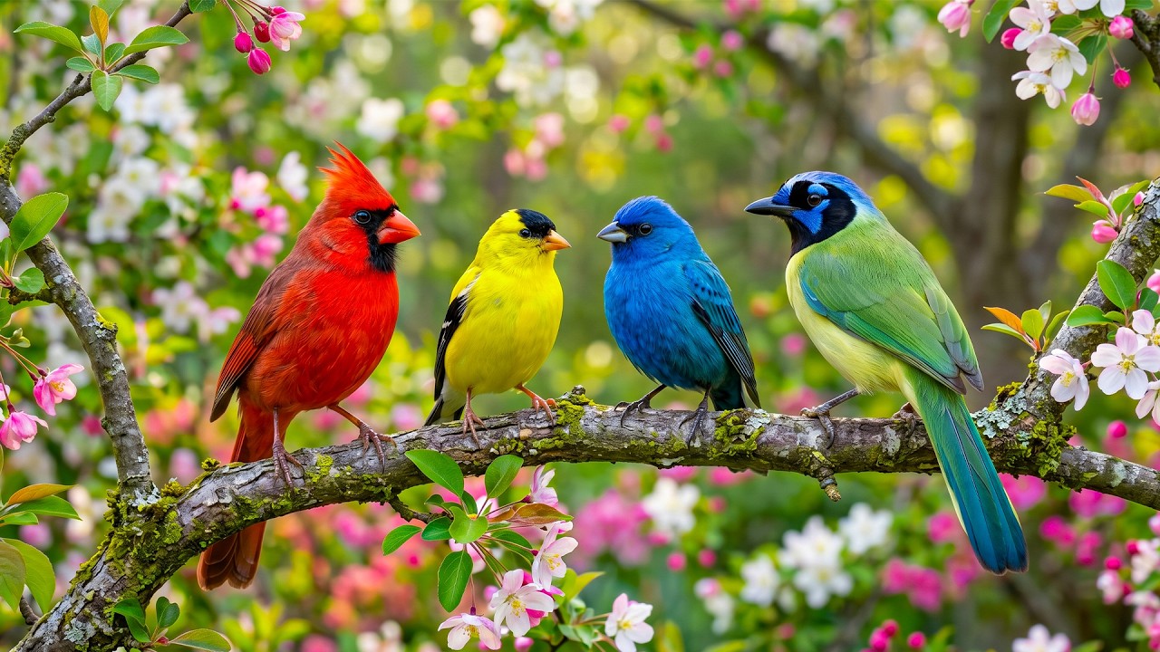 🎹 Soft Piano and Spring Bird Sounds 🌿 Calming Music for Study, Focus & Inner Peace