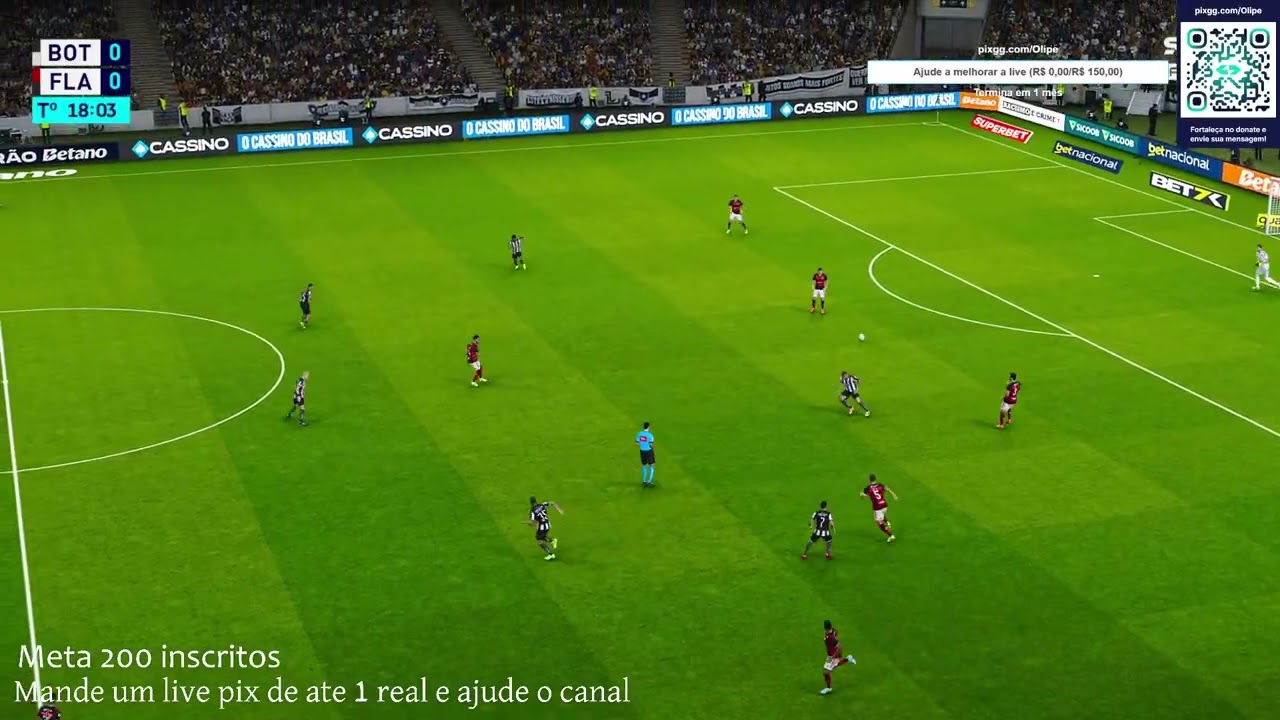 Botafogo x Flamengo Campeonato Carioca quartas de final (pes 2021 gameplay)