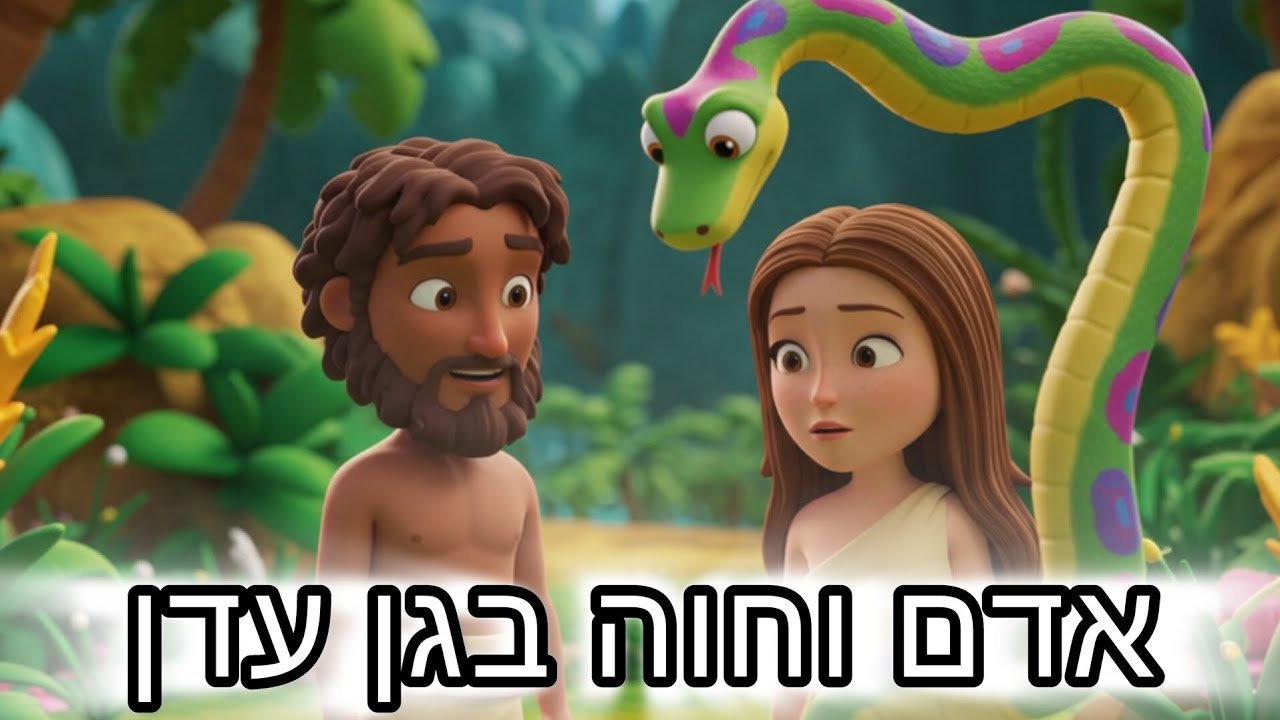 הסיפור המקראי על אדם וחוה בגן העדן, סיפורי תנך לילדים #לילדים  #סיפורים  #סיפוריםקצרים