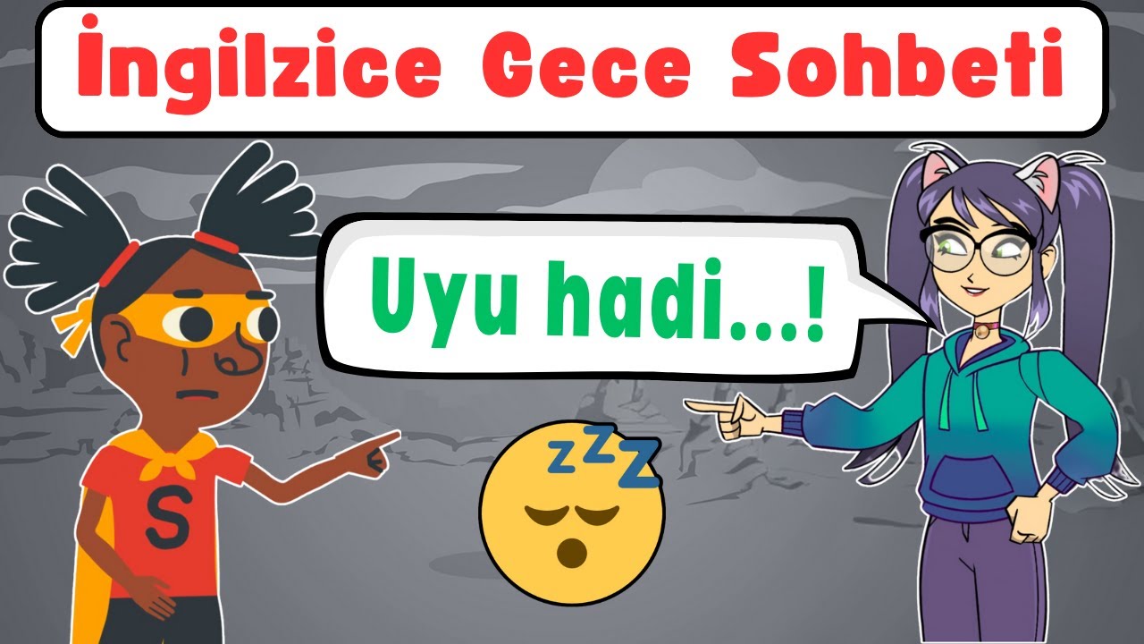 Gecenin Sessiz Sohbeti: İki Kız Arkadaşın Basit İngilizce Konuşması 🌙👭 | @DilMelek