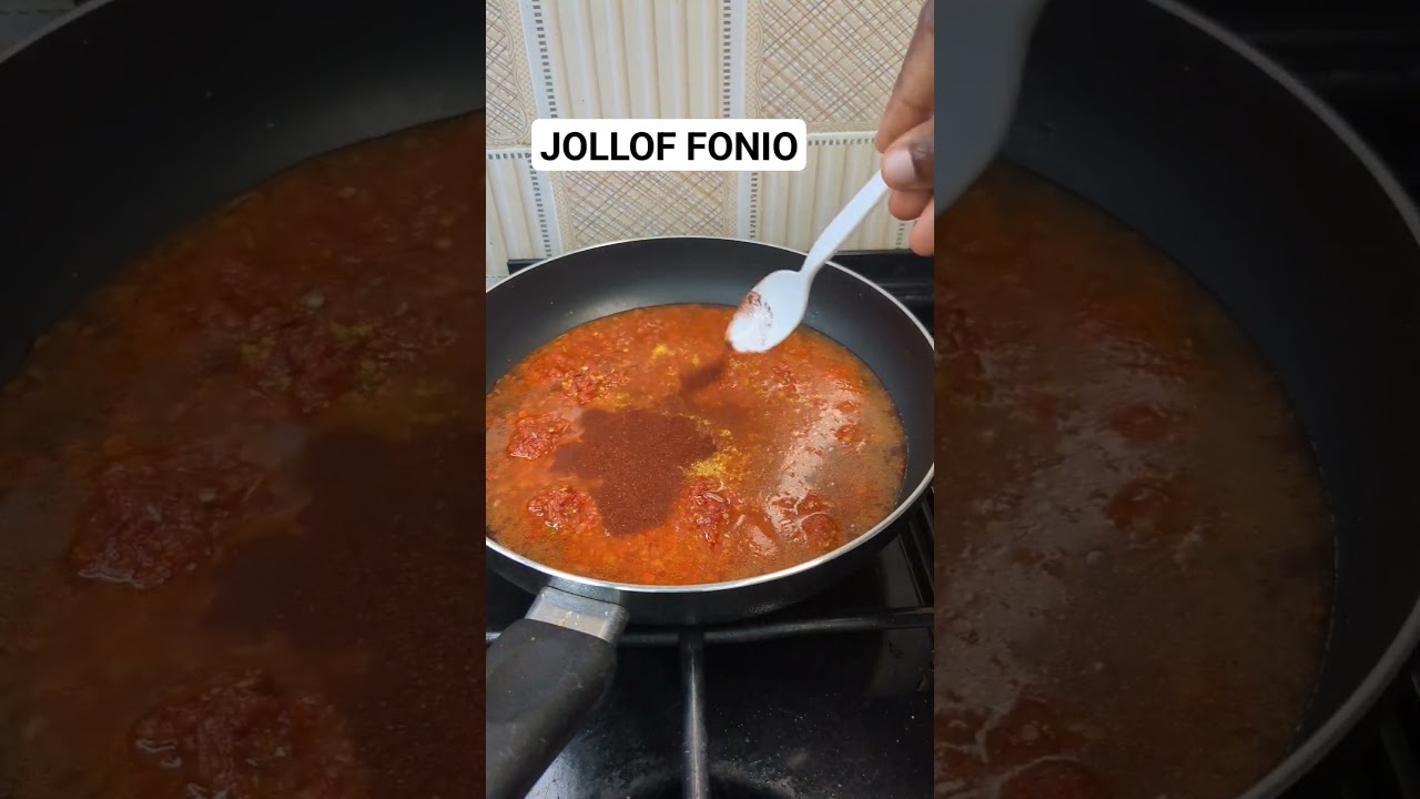 JOLLOF FONIO RECIPE #kitchenavocados #youtubeshorts #youtube #healthy