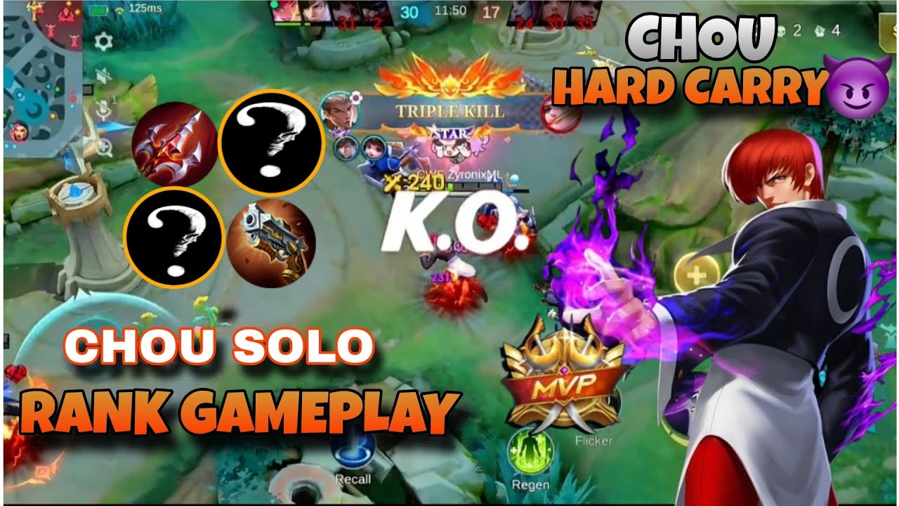 Chou Hard Carry Gameplay 😈 | Rank Match Full Game