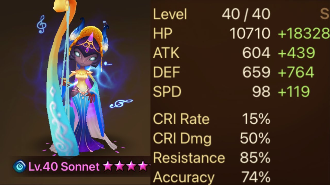 Summoners War: Buffed Sonnet Showcase! She Is Finally Worth Using Again!