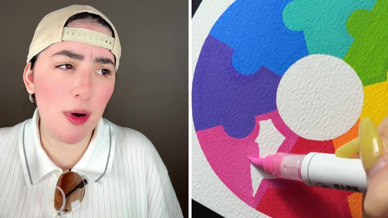 #22 Arte Satisfactorio con Acrylic Markers POV con @leidys sotolongo #POV Drawing #MarkerArt