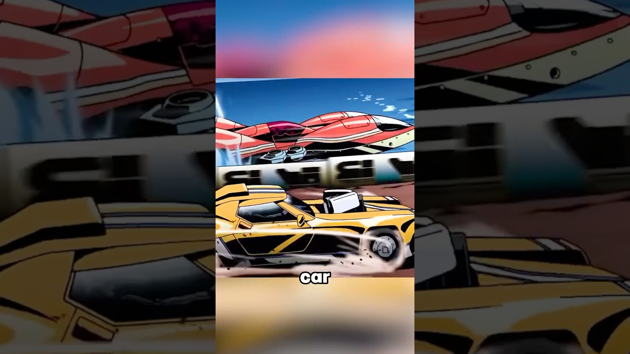 A racing duel between a fuel-guzzling car and a host of high-tech flying machines.#anime #cartoon