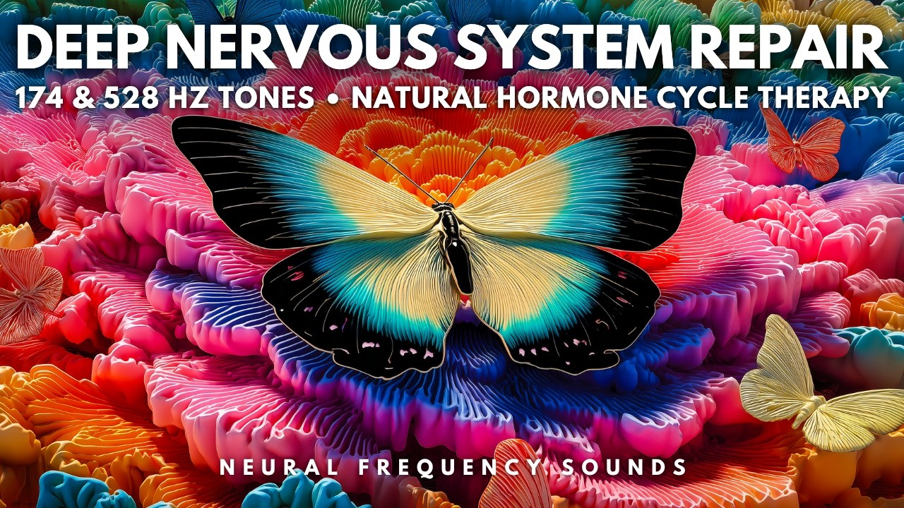 174 Hz + 528 Hz 💆‍♀️ Cortisol Flush • Reset Hormones & Heal Your Body Fast | Healing Frequency