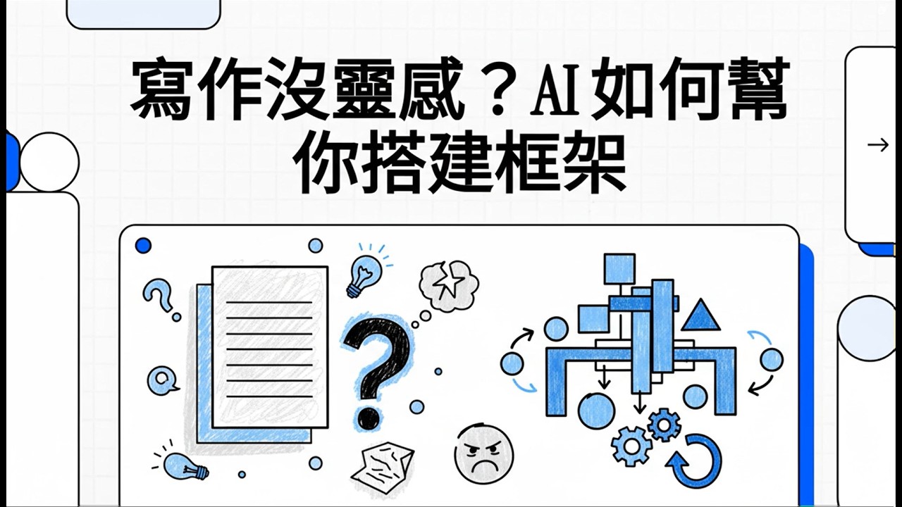 寫作沒靈感？AI 如何幫你搭建框架