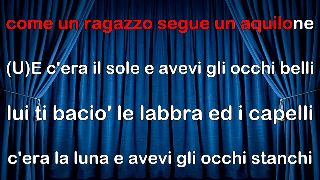 Mina e De Andre   La canzone di Marinella KARAOKE MM