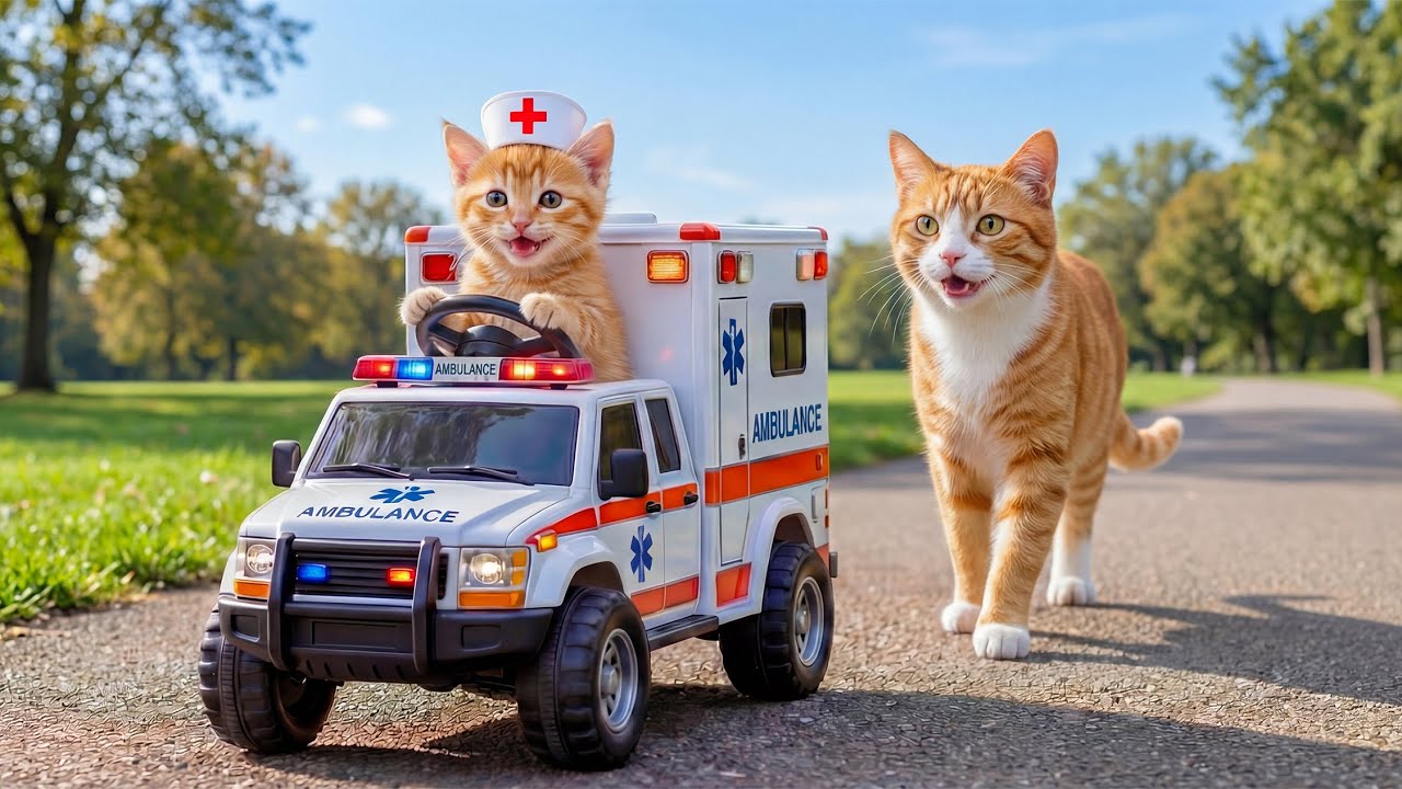 Mama Cat Helps Kitten Chase His Dream to Become a Brave Paramedic 🚑🐾 | Heartwarming Story