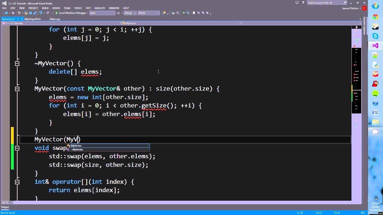 C++11 Tutorials! Episode 2: Rvalue References Part 1 - Move Semantics