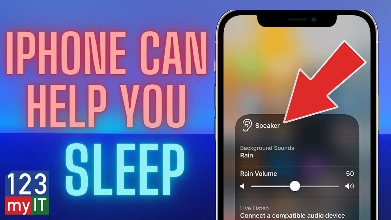Turn On Background Sounds on iPhone to Help you Sleep